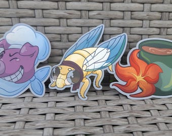 LMK Character waterproof/weather resistant, matte holographic sticker SERIES 2