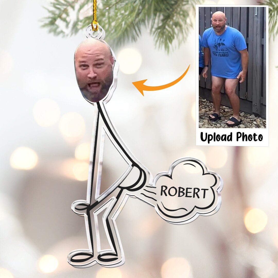 Personalized Funny Photo Ornament, Funny Christmas Ornament, Funny ...