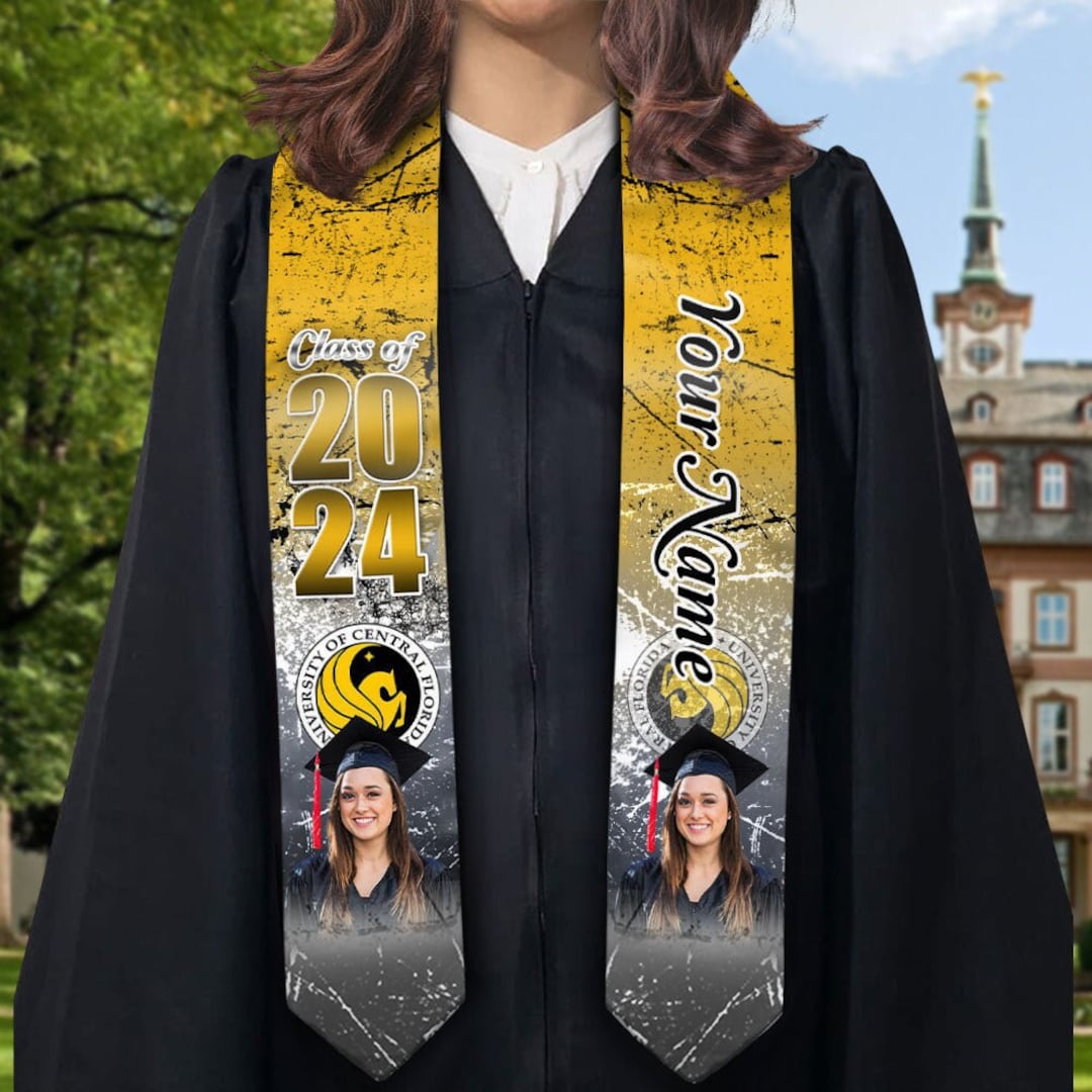 Personalized Graduation Stole, Custom Graduate Stoles 72in, Graduation ...
