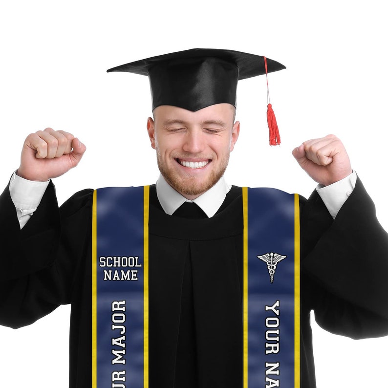 Personalized Graduation Stole Custom Graduate Stoles 72in Etsy