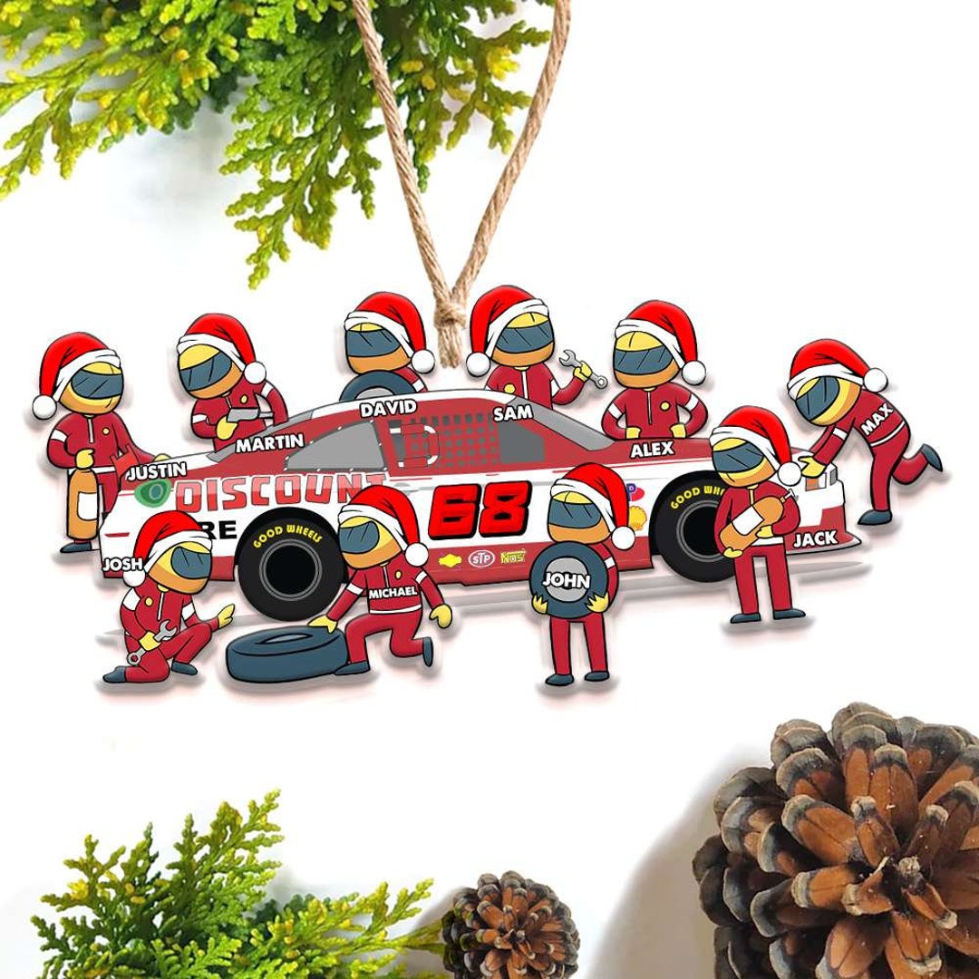 Personalized Racing Ornament, Racing Team Christmas Ornament, Racing ...