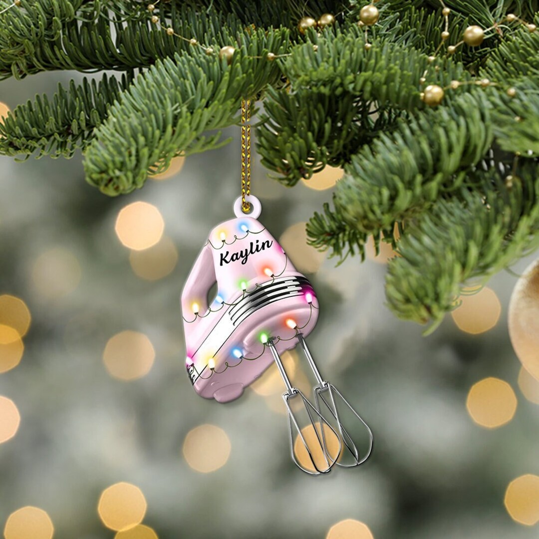 Personalized Baking Tool Christmas Ornament, Kitchen Ornament, Christmas Gift for Baking Lover