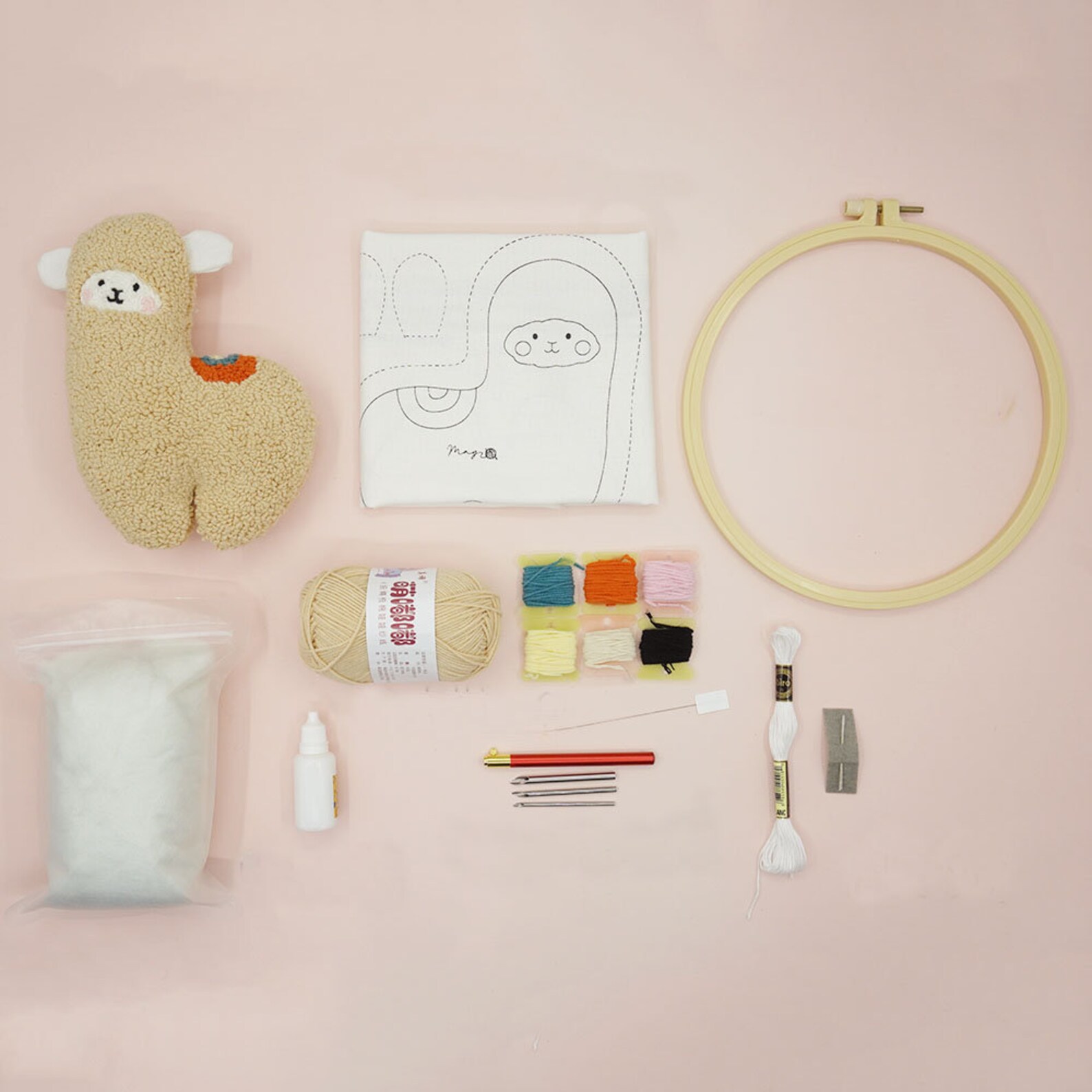 Llama Punch Needles Start Kit Beginner Punch Needle Kit With Etsy