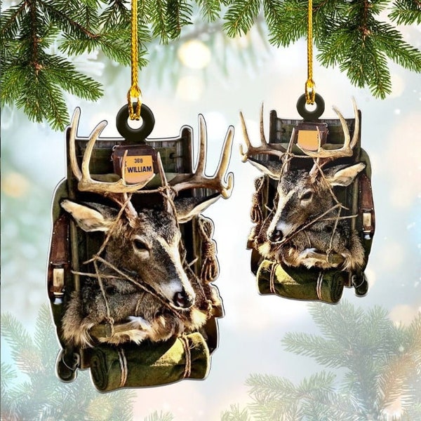 Hunting Christmas Ornaments Etsy