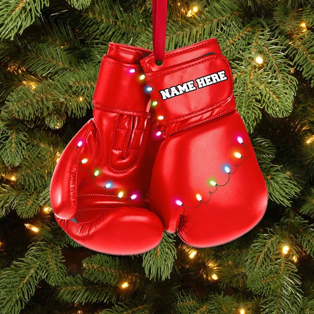 Personalized Boxing Ornament, Boxing Christmas Ornament, Boxing