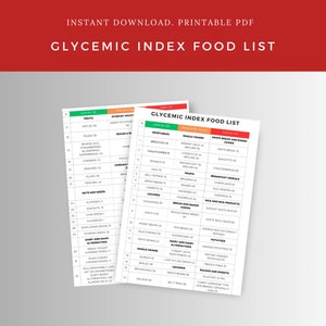 Glycemic Index Foodllist Glycemic Food List Glycemic Food Chart ...