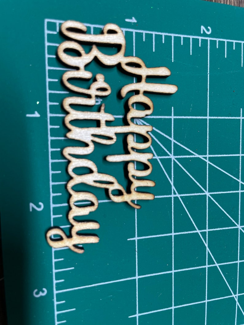 Happy Birthday Wood Cutouts - Etsy