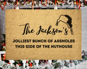 Holiday Decor Doormat | Christmas Vacation Clark Griswold Door Mat | Christmas Doormat | Door mat Funny | Griswold Christmas