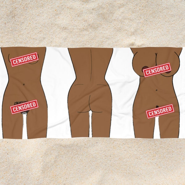 Its Always Sunny In Philadelphia Inspired Brown Girl Dick Towel - Beach Towel - Funny Gift - Nude Women - Nude - Big Boobs - Vagina