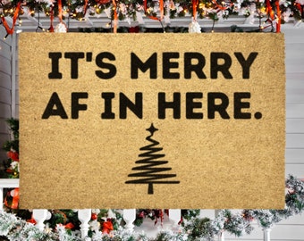 Holiday Decor Funny Doormat | Funny Door Mats | Christmas Door mat | Holiday Doormat | Welcome Mat | Door Mats