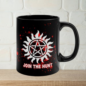 Supernatural Mug, Dean Winchester And Sam Winchester Anti-Possession Tattoo Design, Supernatural Gifts