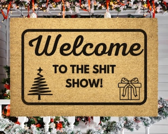 Holiday Decor Funny Doormat | Funny Door Mats | Christmas Door mat | Holiday Doormat | Welcome Mat | Door Mats