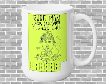 Always Sunny In Philadelphia Inspired Mug, The Shusher Wanted Poster, IASIP Mug, Always Sunny Gifts