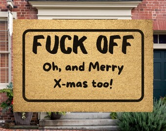 Holiday Decor Funny Doormat | Funny Door Mats | Christmas Door mat | Holiday Doormat | Welcome Mat | Door Mats