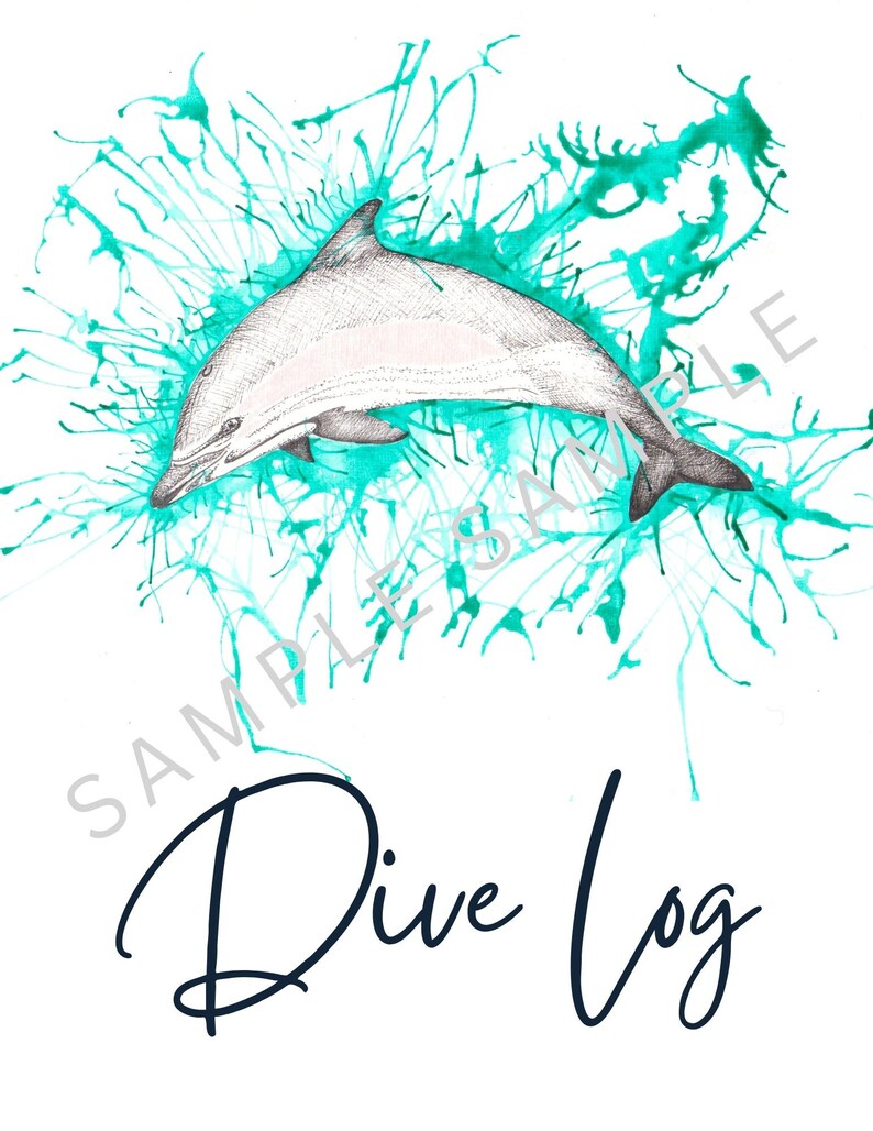 Scuba Dive Log Book Digital Download Original Design Etsy