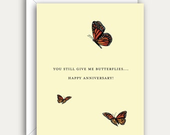 Butterfly Anniversary Card | Anniversary Card | Cute Anniversary Card | Pun Anniversary Card | Happy Anniversary Card