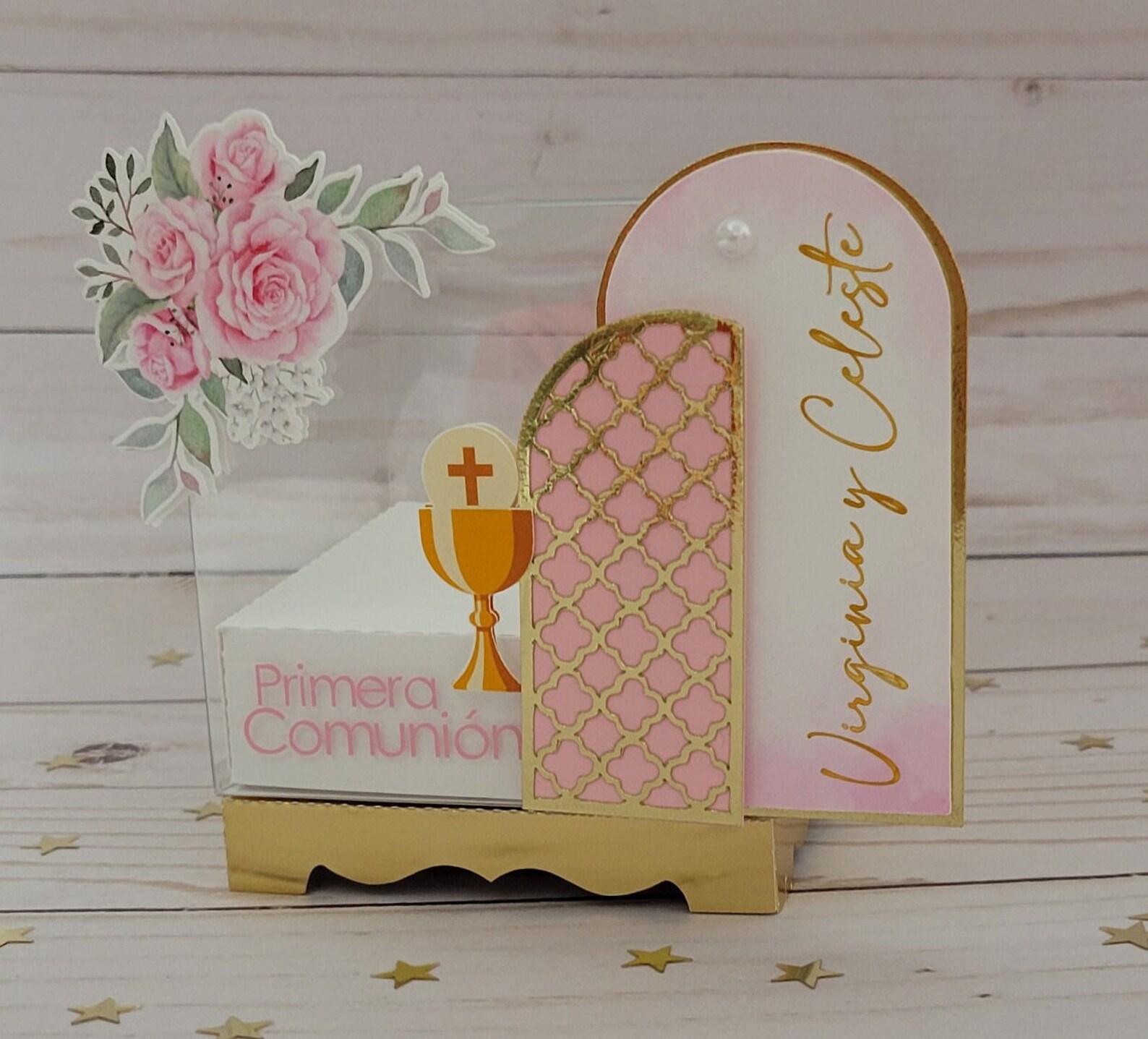 Acetate Cube Box Template With Arches and Base, Compatible With ...