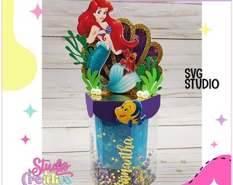 Klare sechseckige Vitrinenbox-Vorlage, kompatibel mit Silhouette und Cricut, in SVG- und STUDIO-Schneiddatei.