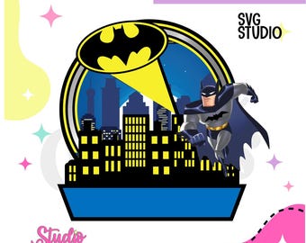 Vorlage für einen Fledermaus-Shaker-Topper für Cricut und Silhouette | SVG-Datei | Partydekorationen und -themen | Downloadbares digitales Design
