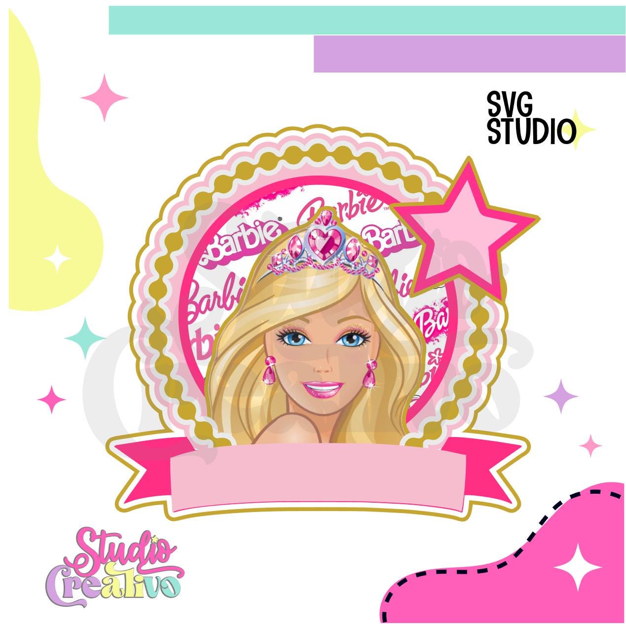 Doll Layer Topper Template (2) - Cricut and Silhouette | SVG File ...