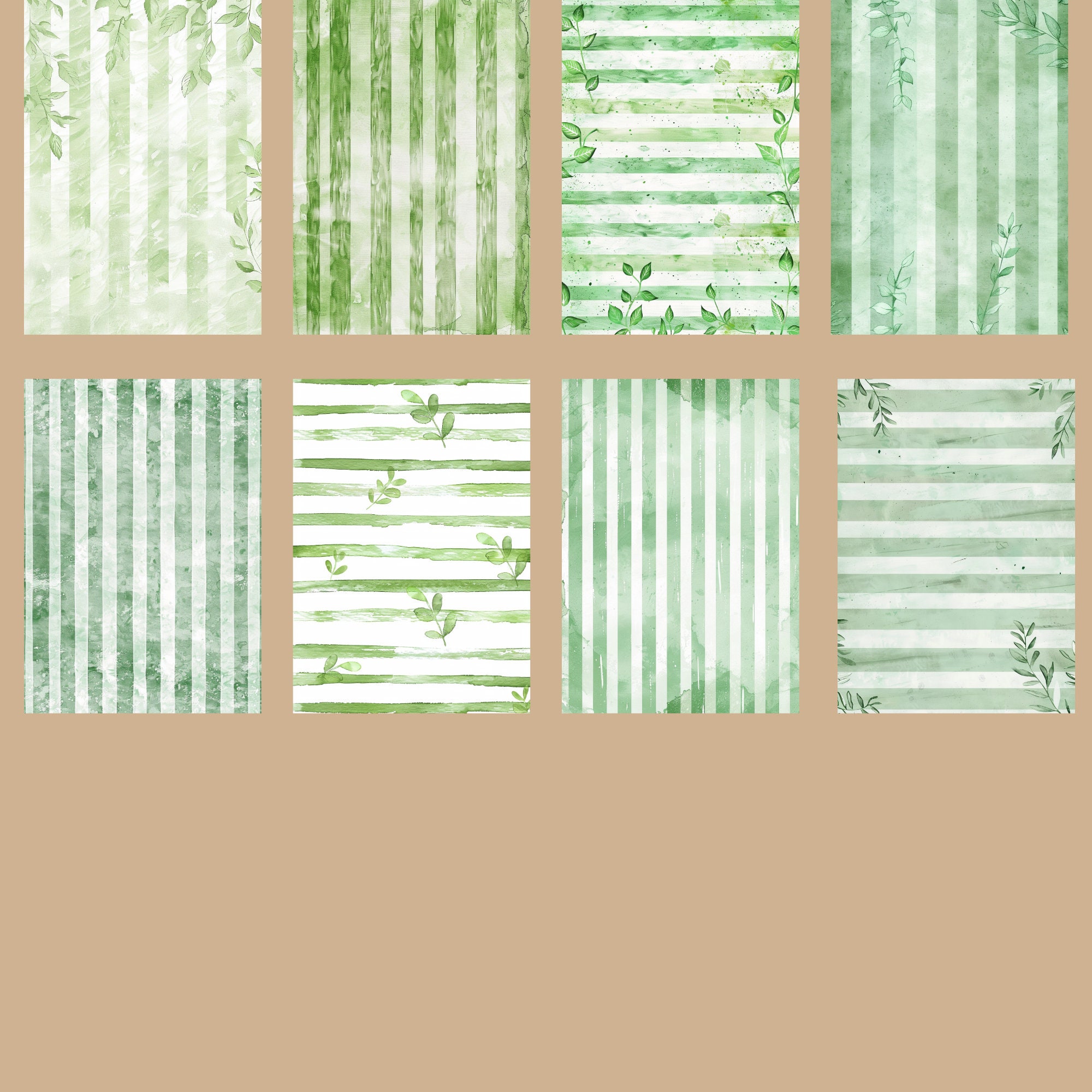 Peppermint Computer Paper Peppermint Stripes Digital Paper Background, Nature Background ...
