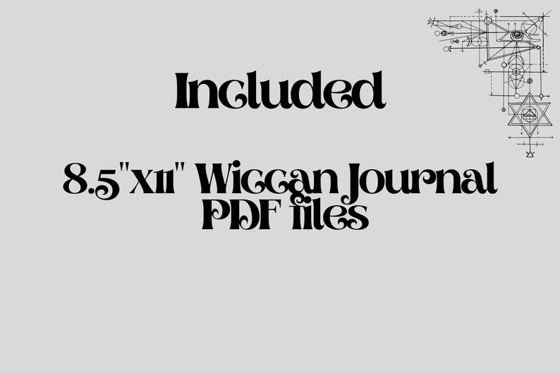 Páginas imprimibles de Wiccan/ Witches Journal, Diario de sueños, Grimorio de hierbas, Páginas de meditación, cristales, diario oculto, pdf, minimalista imagen 2