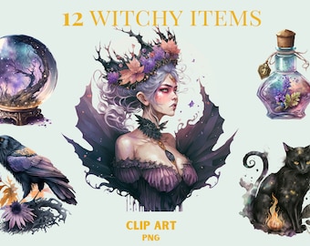 Dark Witch Clipart, witch clip art png, magic clip art, mystical clipart, witchcraft png clipart, pagan clipart png, pagan png, mystical png