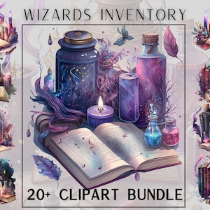 PAQUETE de imágenes prediseñadas de inventario de magos, imágenes prediseñadas de brujas, imágenes prediseñadas mágicas, imágenes prediseñadas místicas, imágenes prediseñadas png de brujería, imágenes prediseñadas paganas, paganas, místicas