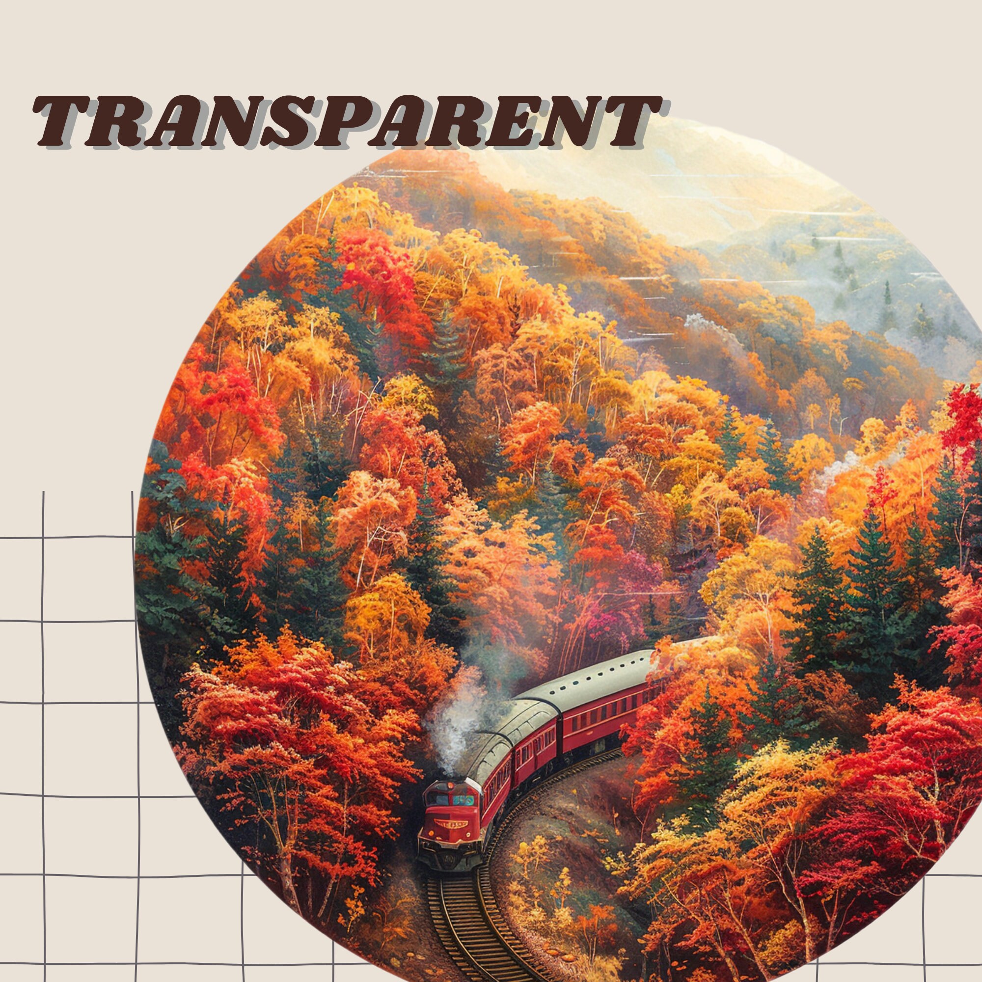 水彩画の秋の列車乗車クリップアート バンドル、居心地の良い秋の読書