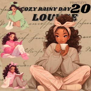 Soft Cosy Lounge Clothing digitale stickers, vrouwelijke dagboeken, gezellige meisjesachtige png, grillige sticker, transparant, zelfzorg scrapbooking