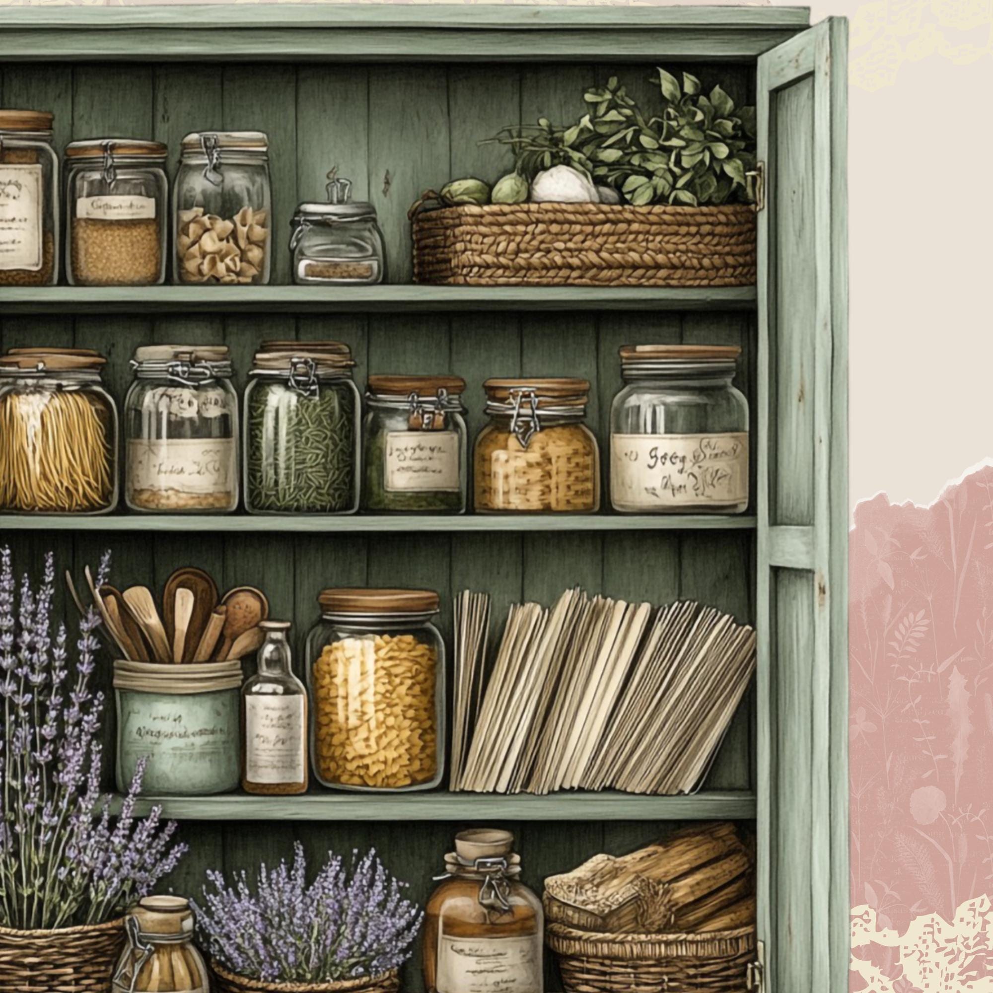 Watercolour Cozy Kitchen Cabinet Clipart Bundle, Fall Clipart, Winter ...
