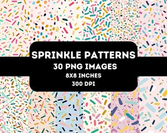 Whimsical Cute seamless Sprinkle Digital Paper,pastel sprinkle seamless backgrounds, girly digital pattern, sprinkle pattern