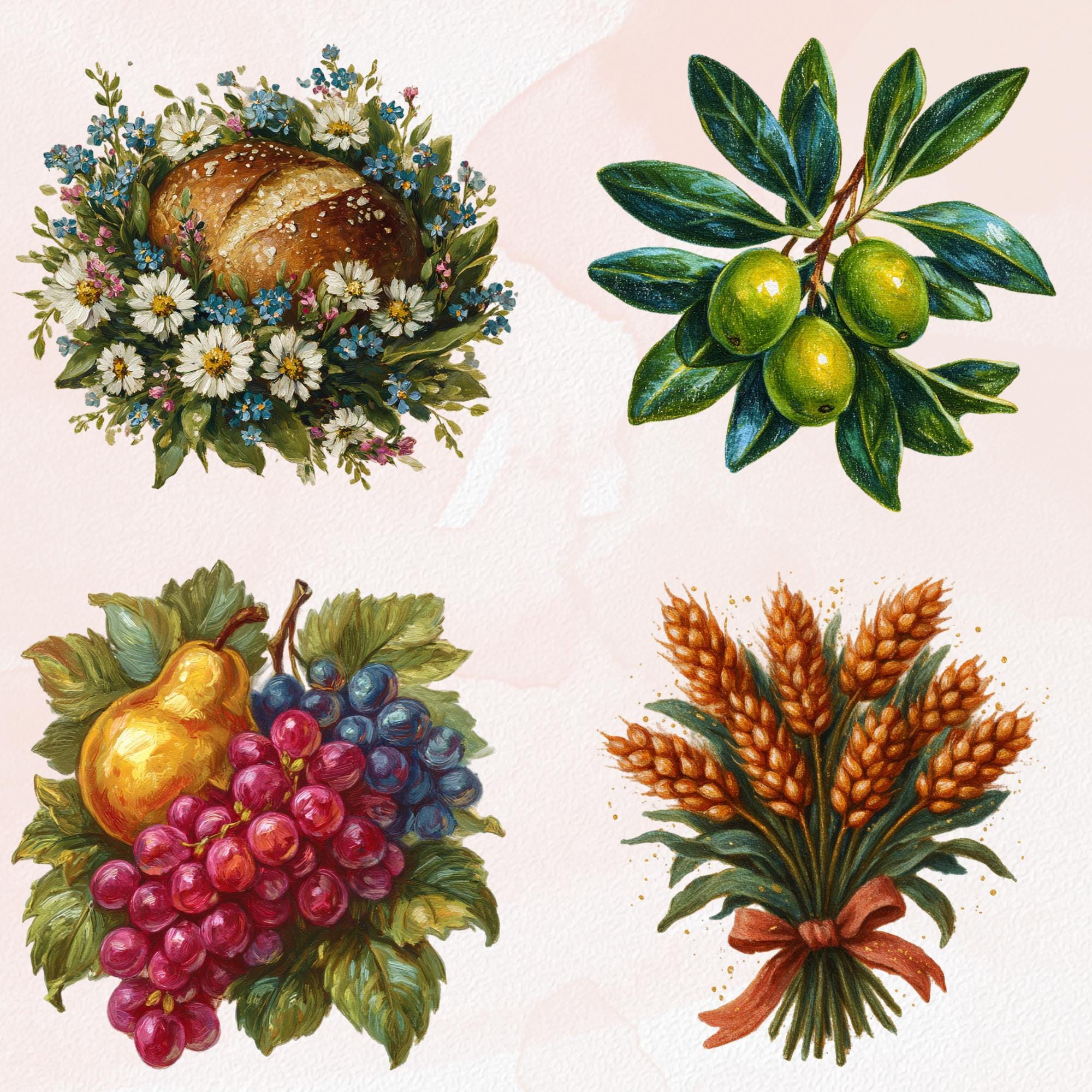 Fantasy Demeter Gifts Clipart Bundle Vintage Set Goodnote Sticker ...