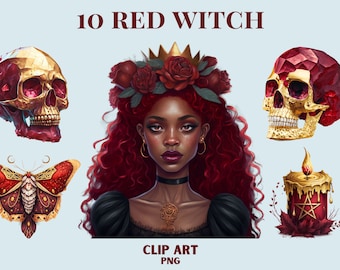Red Witch Clipart, witch clip art png, magic clip art, mystical clipart, witchcraft png clipart, pagan clipart png, pagan png, mystical png