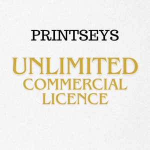 UNLIMITED LICENCE PRINTSEYS. Commercial licence, Print on demand, unedited use, no credit use