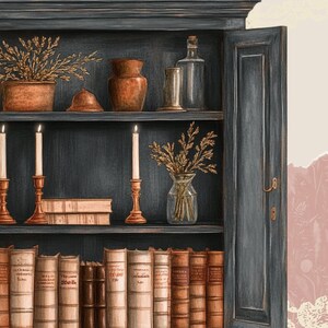 Watercolour Cozy Elegant Cabinet Clipart Bundle, Fall Clipart, Winter ...
