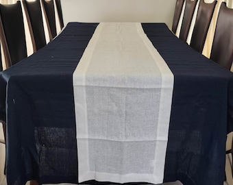 Natural Pure Linen Table Runner that will Elevate Your Dining Experience - Available in 7 Sizes and 6 Rich Colors!