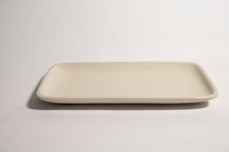 Handmade Ceramic Rectangle Platter , Appetizer Tray Set of 2 ...