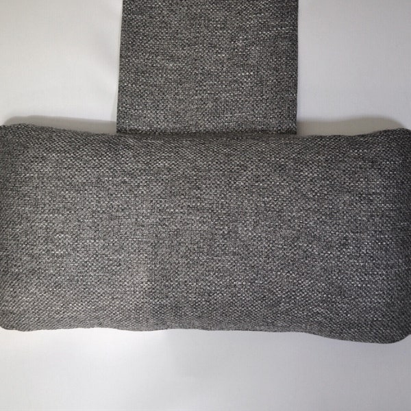 Grey Upholstery Fabric Hanging Armchair Sofa Headrest Bolster Cushion with inner pad