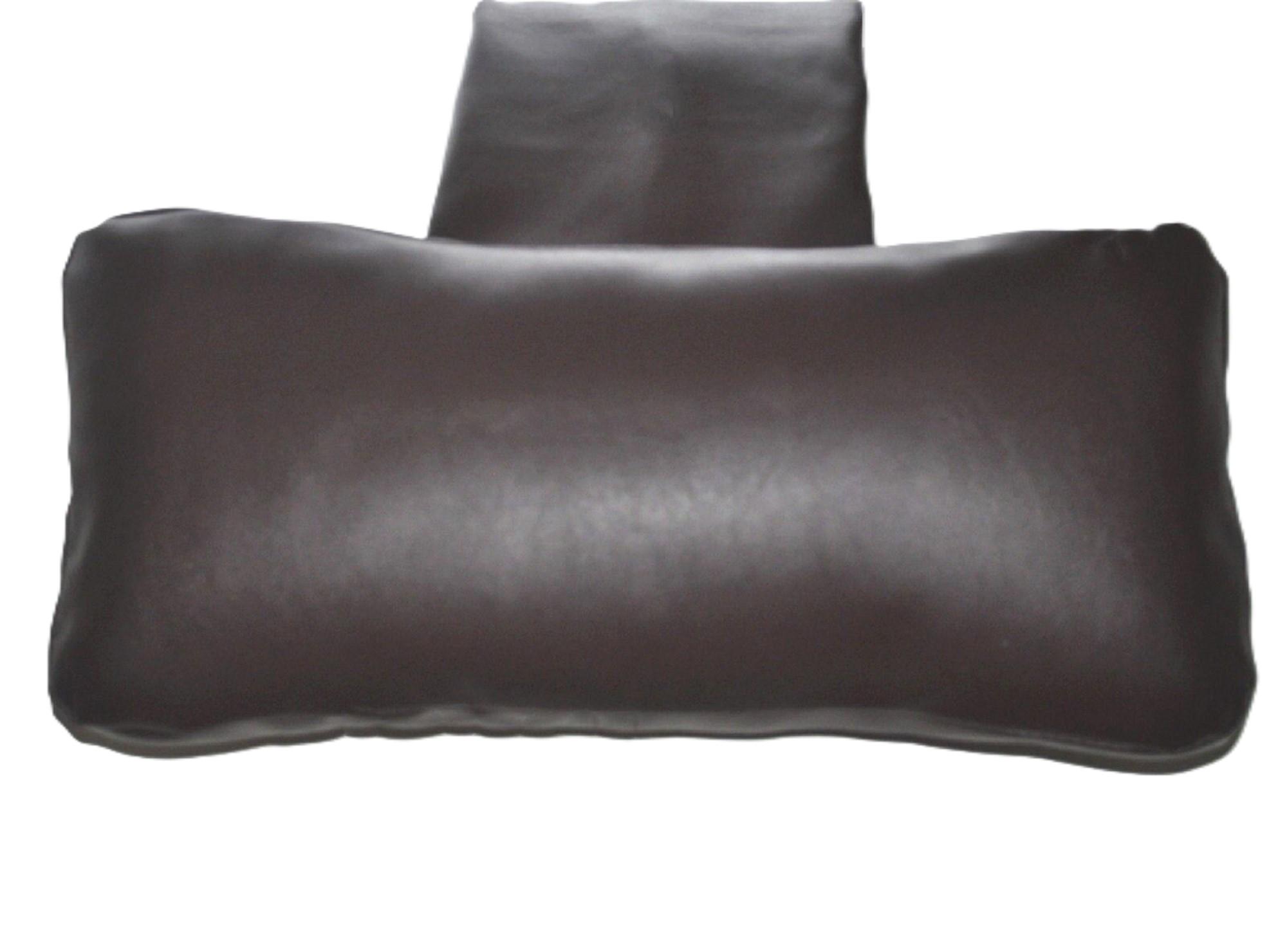 Black Faux Leather Hanging Armchair Sofa Headrest Bolster Cushion Pillow - SewGoodShop