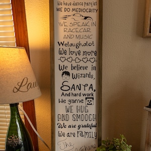In This House-Cute customizable home decor sign