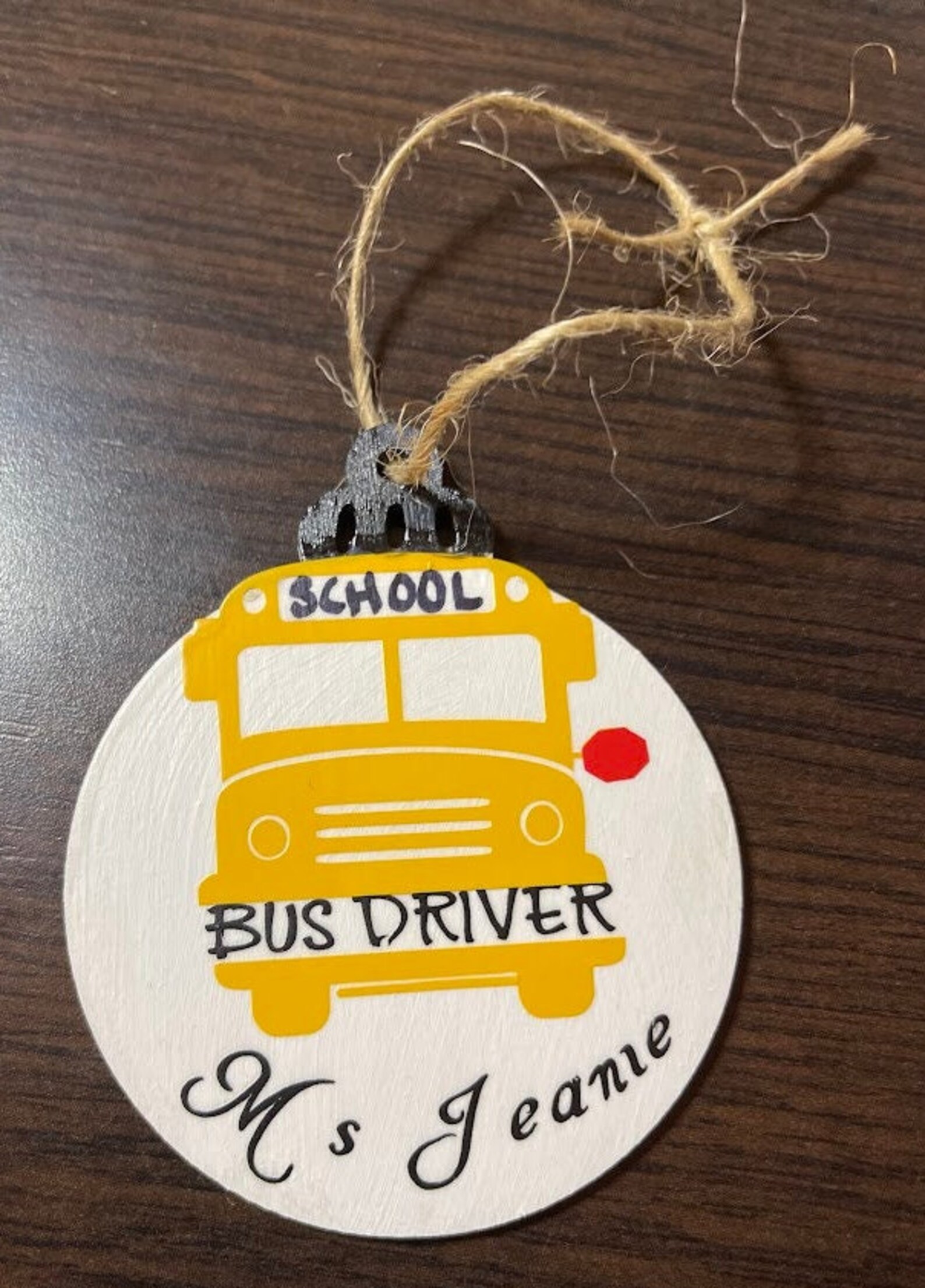 Personalized Bus Driver Ornament - Etsy