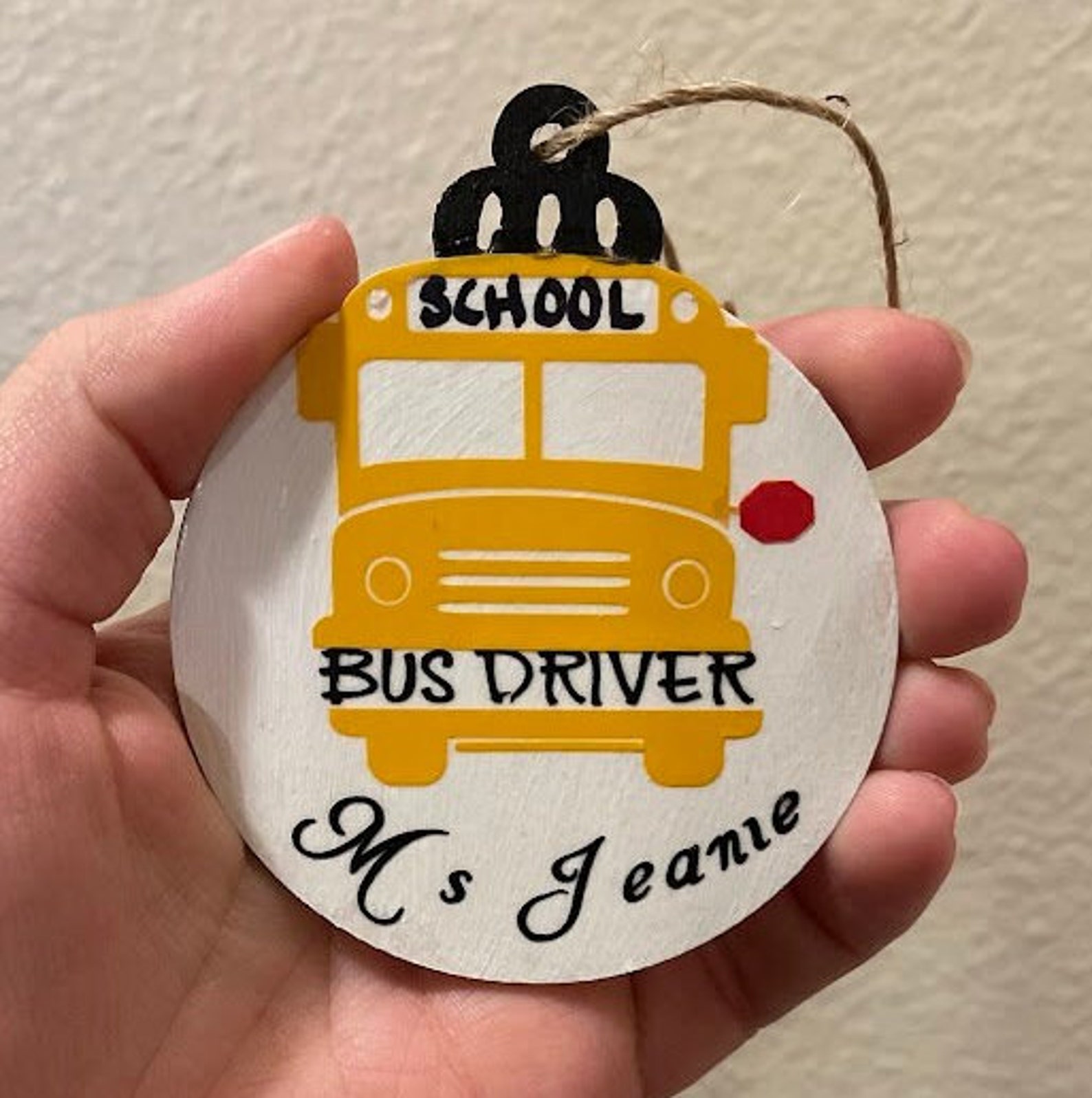 Personalized Bus Driver Ornament - Etsy