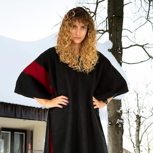 Alpaka Poncho, poncho for men and women, made by hand