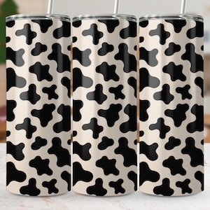 Cow Print Tumbler Design: Sublimation Tapered File (Digital Download)