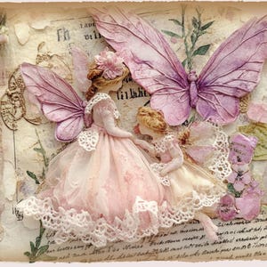 Fairy Junk Journal Kit - Vintage Fairies - Digital Scrapbook - Fantasy Collage Sheets - Instant Download