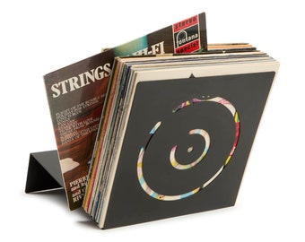 Vinyl Record Display, Album Holder for 50 LPs • Simplified Record Storage through Minimal Design | Keep Them Spinning