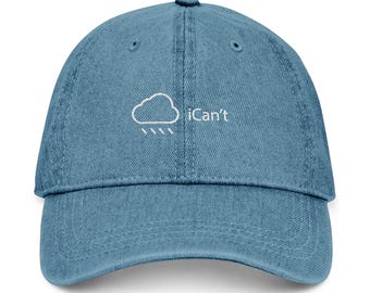 Tech Parody Hat embroidered Denim
