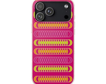 Modern Geometric Patterned Biodegradable iPhone Case