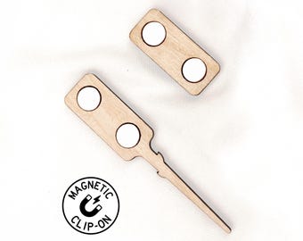 QuickClip Minis | Magnetic Boutonniere Clip, DIY Clip-On Boutonniere with Strong Hold Magnets, Pinless Homemade Magnet Buttonhole Clip